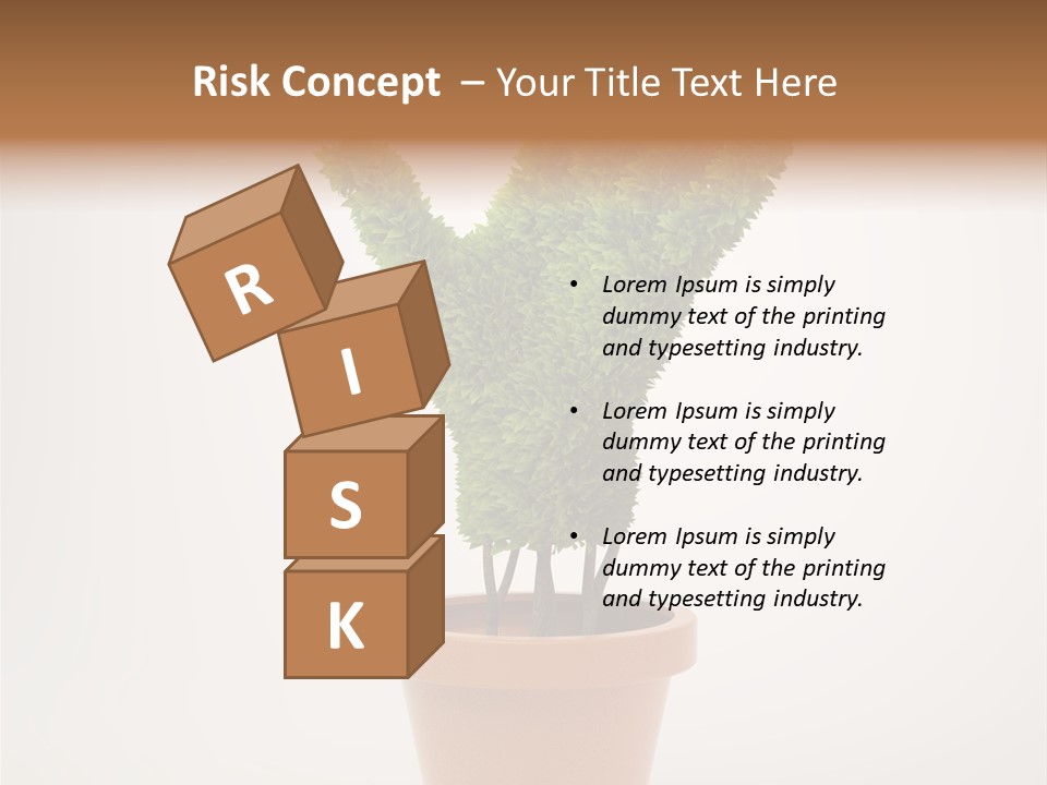 Green Sign Growing PowerPoint Template