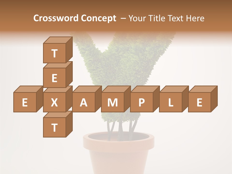 Green Sign Growing PowerPoint Template