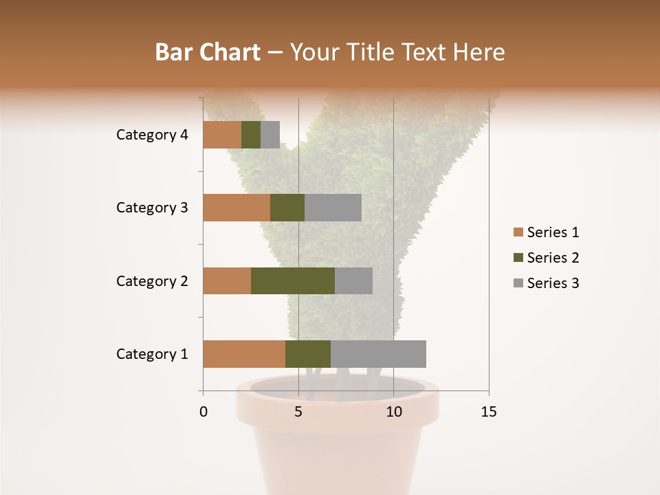 Green Sign Growing PowerPoint Template