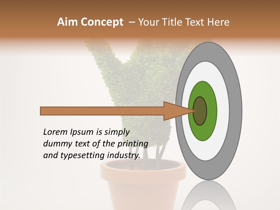 Green Sign Growing PowerPoint Template