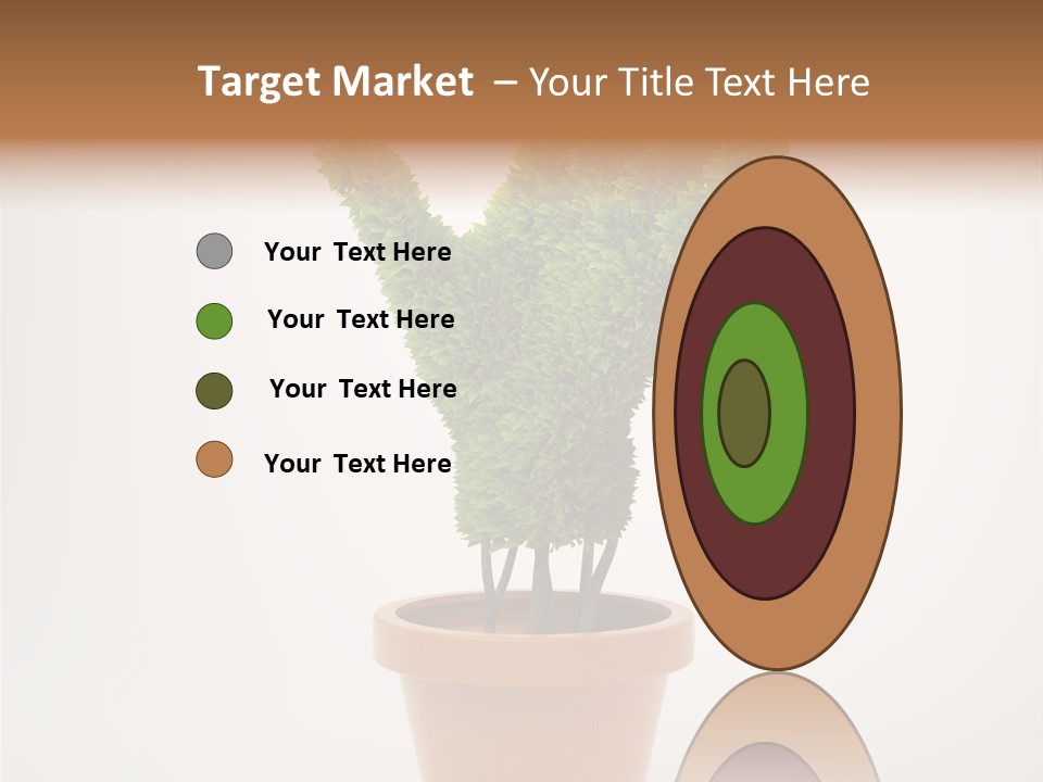 Green Sign Growing PowerPoint Template