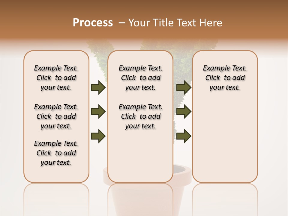 Green Sign Growing PowerPoint Template