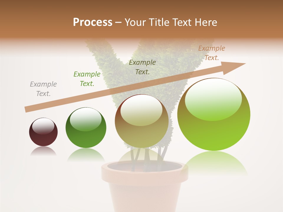 Green Sign Growing PowerPoint Template