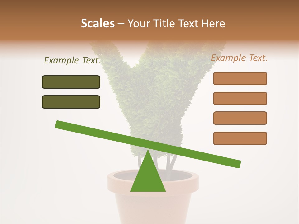 Green Sign Growing PowerPoint Template