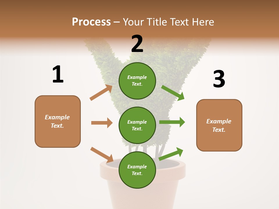 Green Sign Growing PowerPoint Template