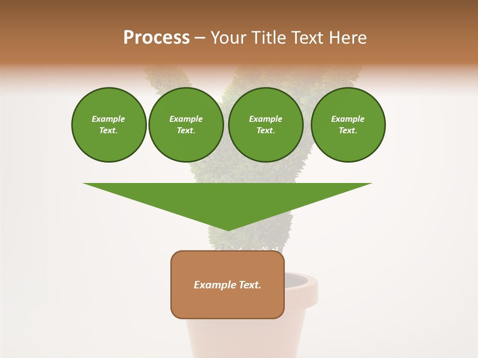 Green Sign Growing PowerPoint Template