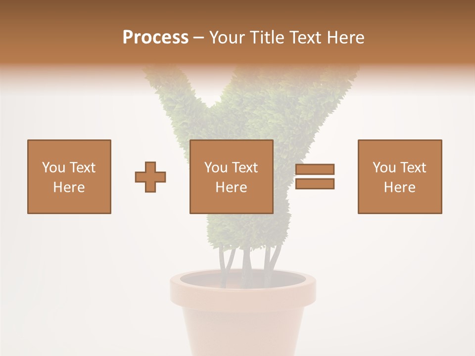 Green Sign Growing PowerPoint Template