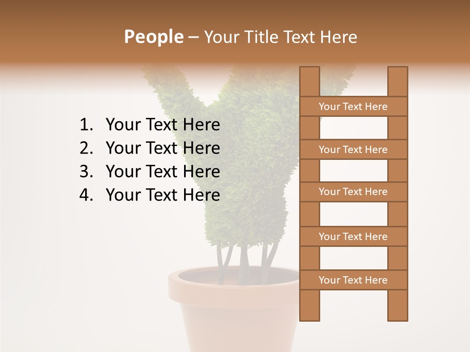 Green Sign Growing PowerPoint Template