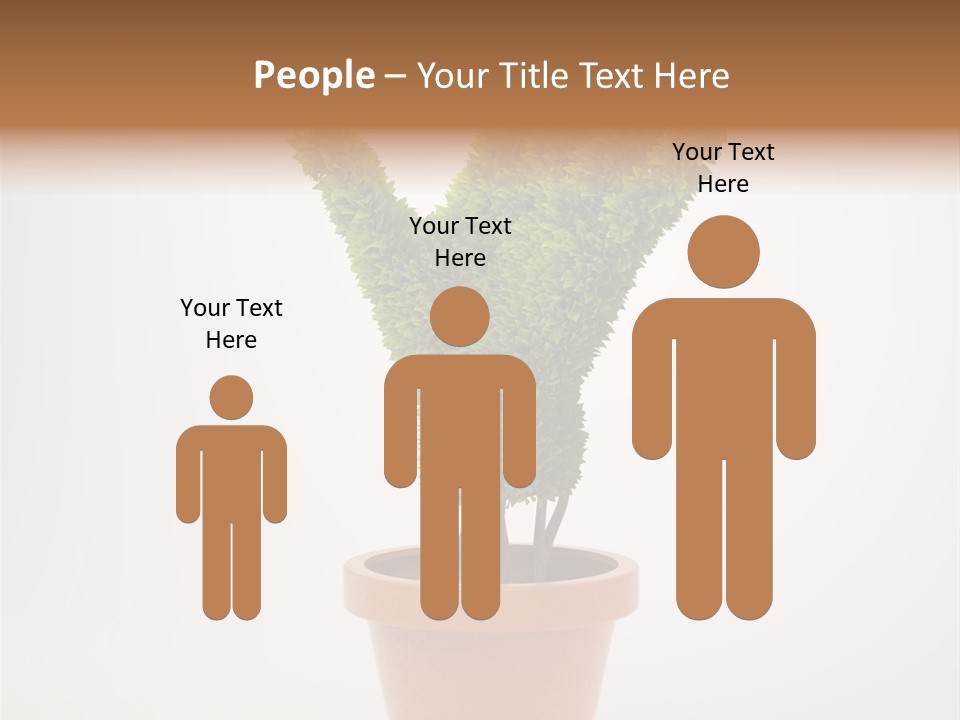 Green Sign Growing PowerPoint Template