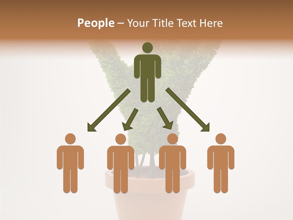 Green Sign Growing PowerPoint Template