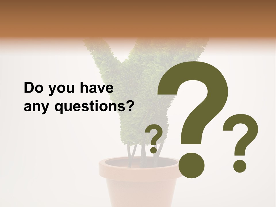 Green Sign Growing PowerPoint Template