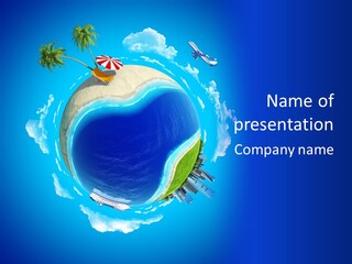 Ocean Tourism Rest PowerPoint Template