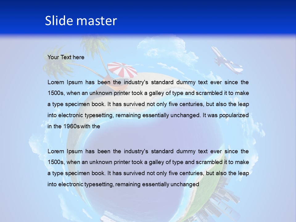 Ocean Tourism Rest PowerPoint Template