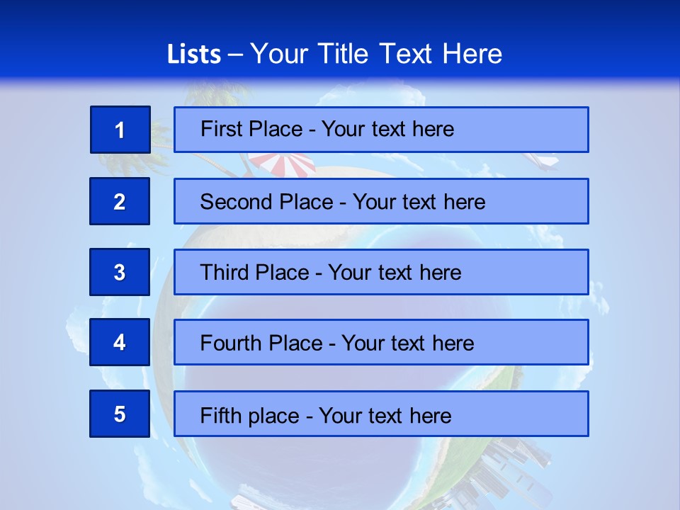 Ocean Tourism Rest PowerPoint Template