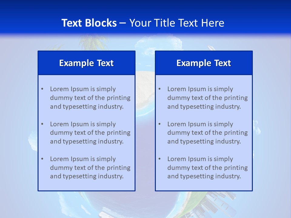 Ocean Tourism Rest PowerPoint Template