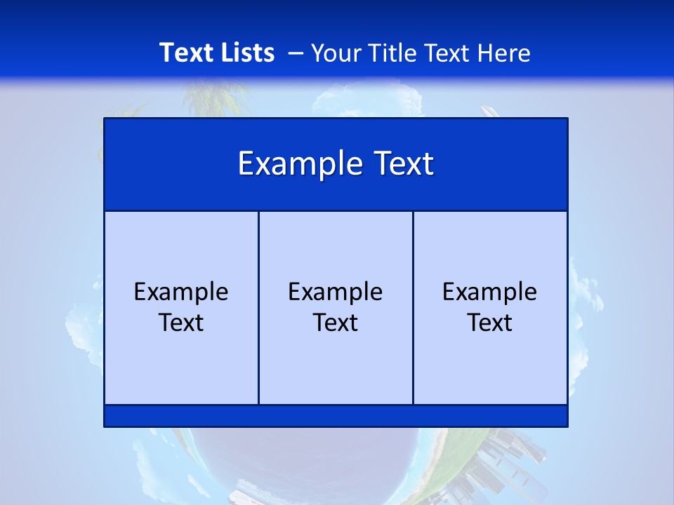Ocean Tourism Rest PowerPoint Template