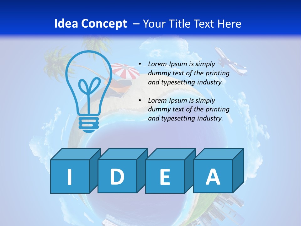 Ocean Tourism Rest PowerPoint Template