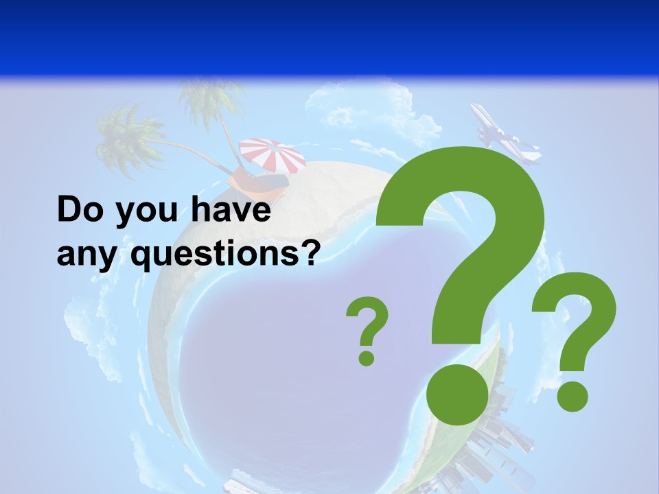 Ocean Tourism Rest PowerPoint Template