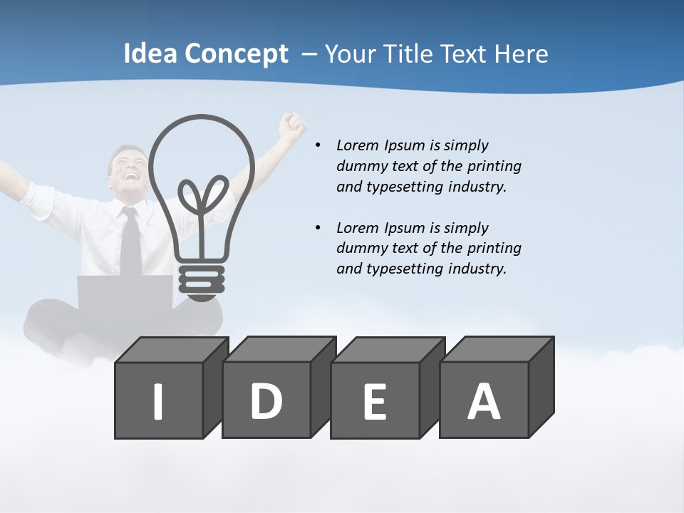 Fly Boss Excited PowerPoint Template