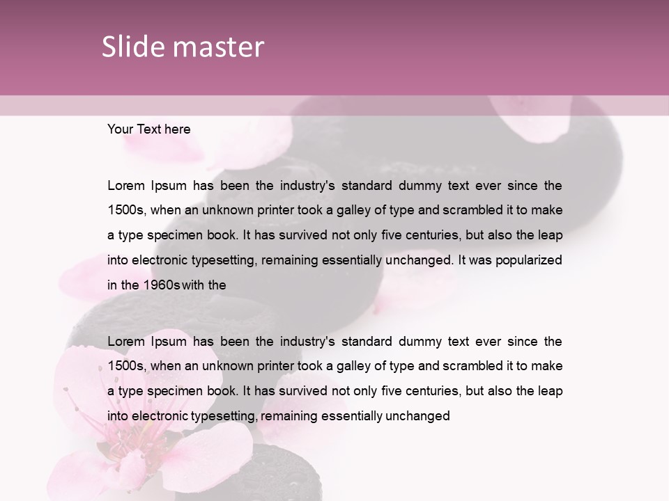 Chinese Rock Water PowerPoint Template