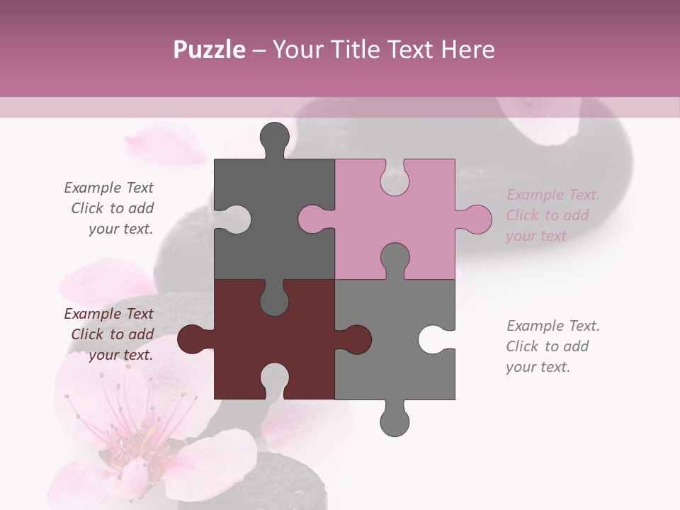 Chinese Rock Water PowerPoint Template