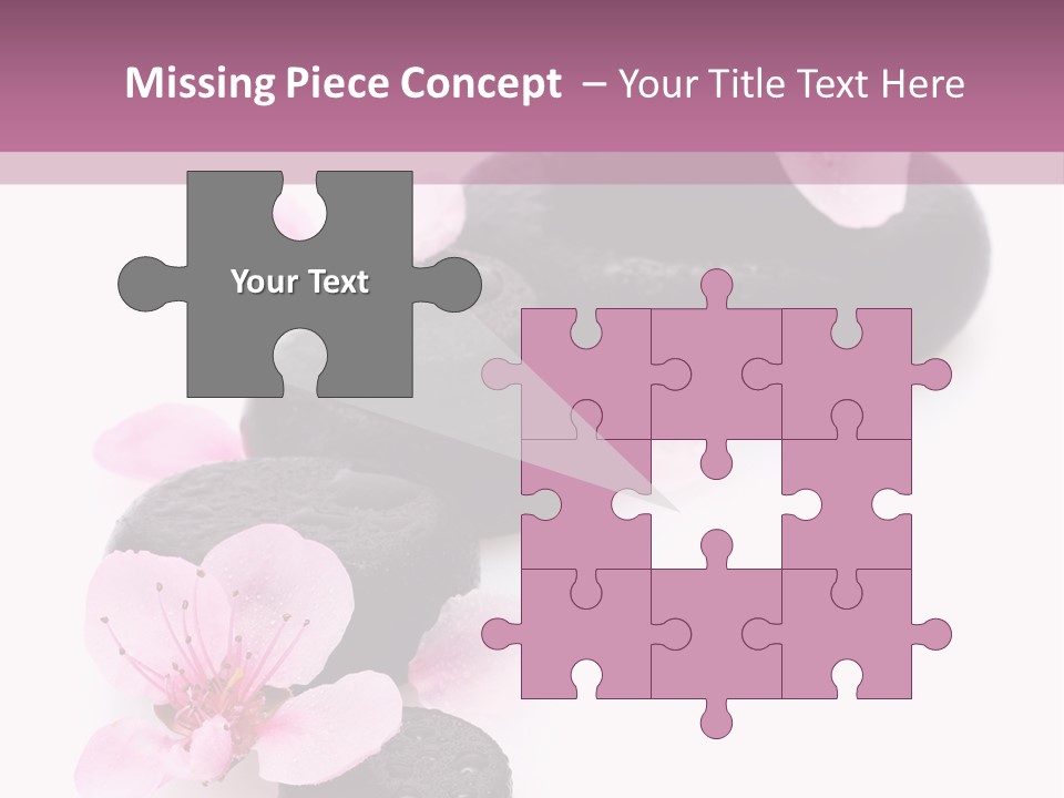 Chinese Rock Water PowerPoint Template