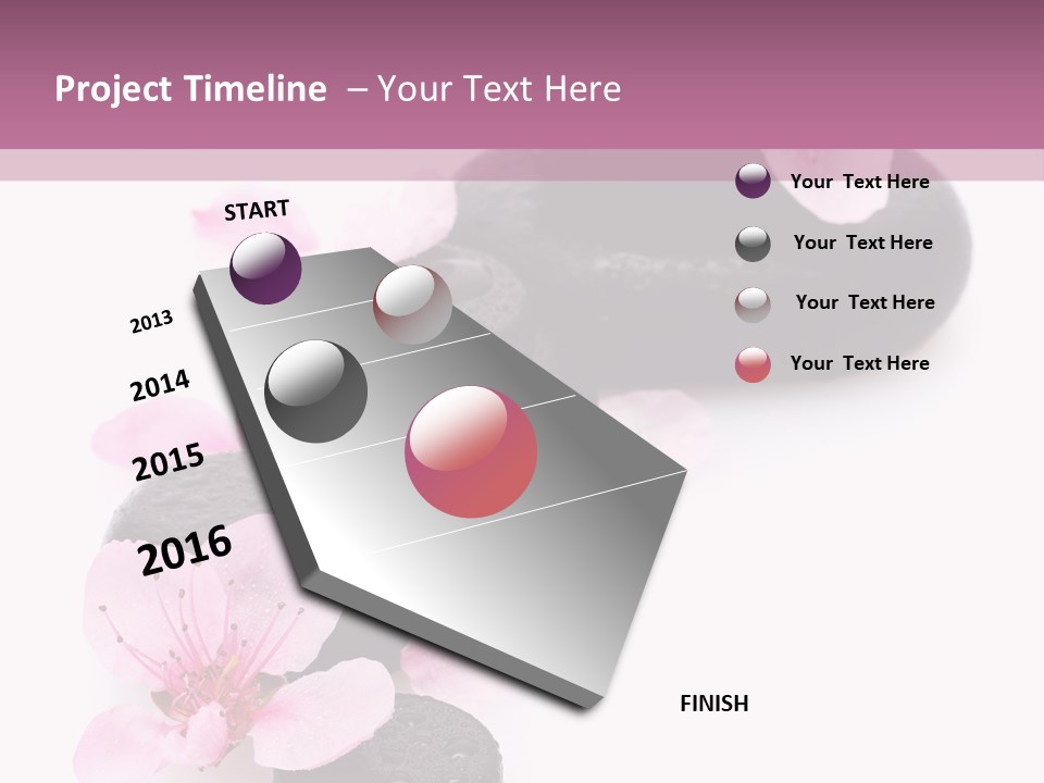 Chinese Rock Water PowerPoint Template