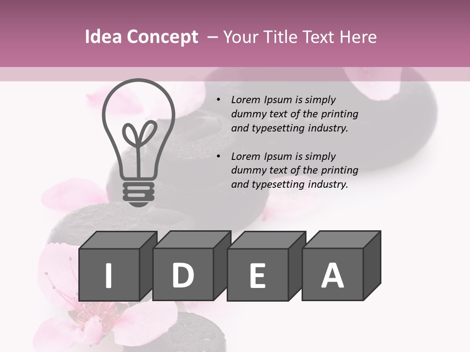 Chinese Rock Water PowerPoint Template