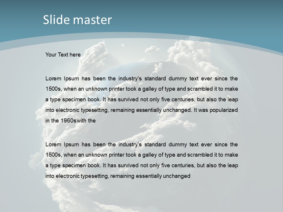 Water Terrain Environment PowerPoint Template