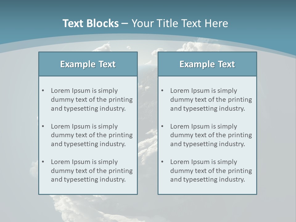 Water Terrain Environment PowerPoint Template