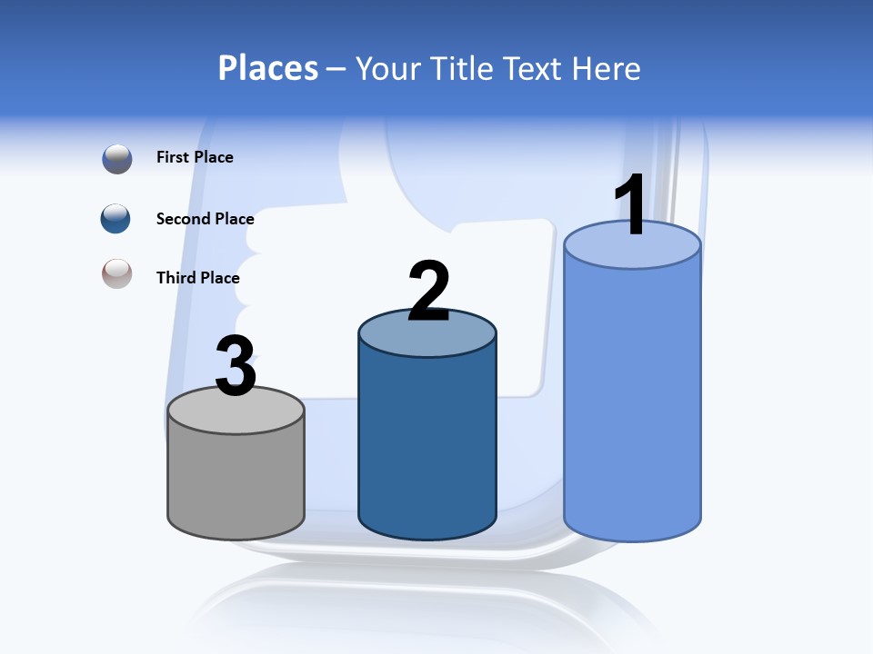 White Blue Recommendation PowerPoint Template