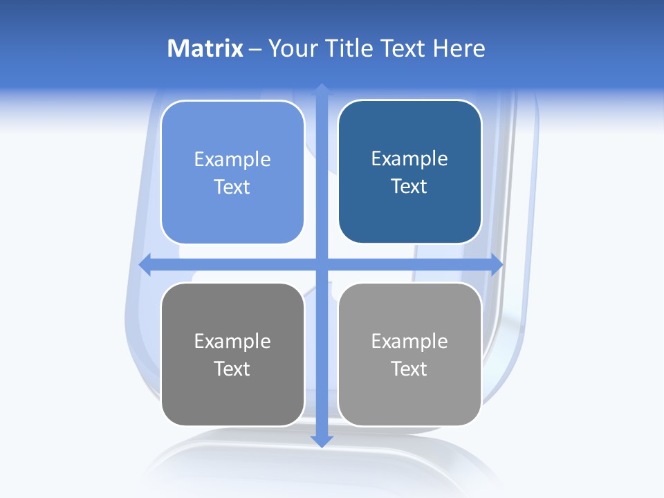 White Blue Recommendation PowerPoint Template