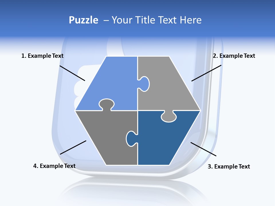 White Blue Recommendation PowerPoint Template