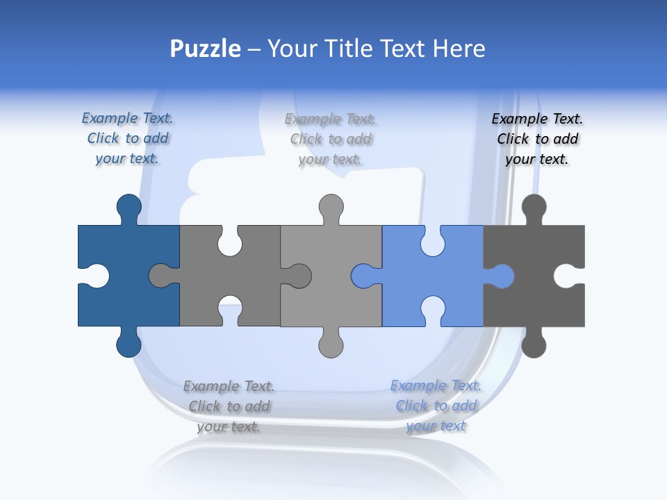 White Blue Recommendation PowerPoint Template