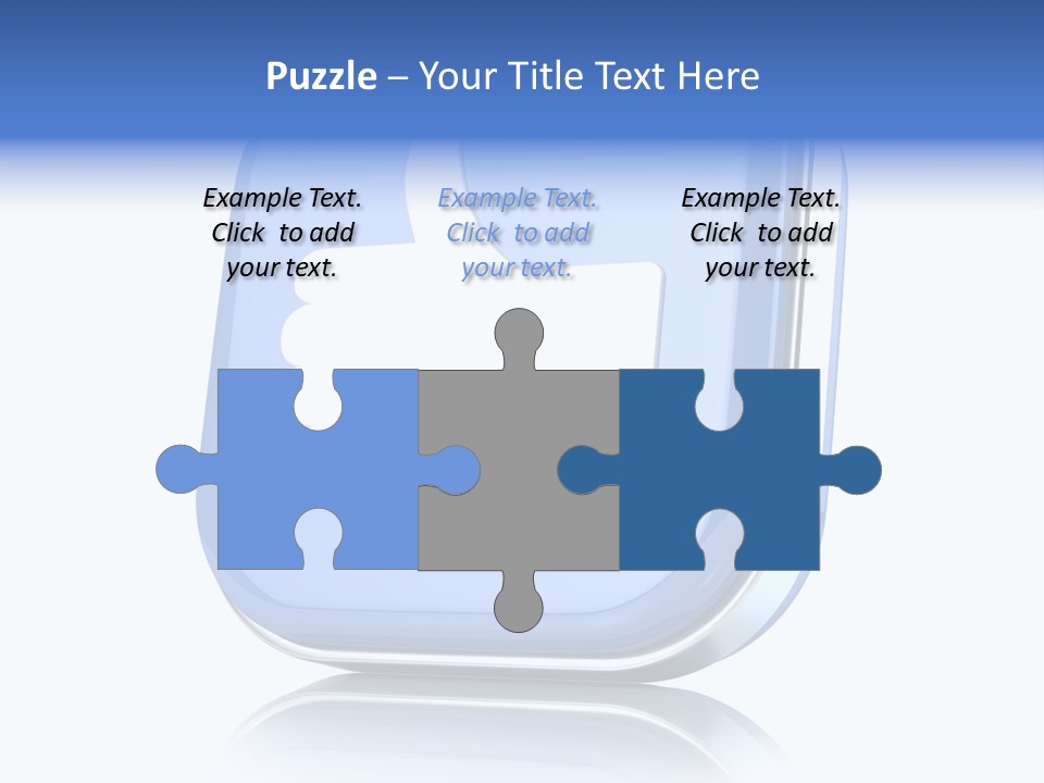 White Blue Recommendation PowerPoint Template