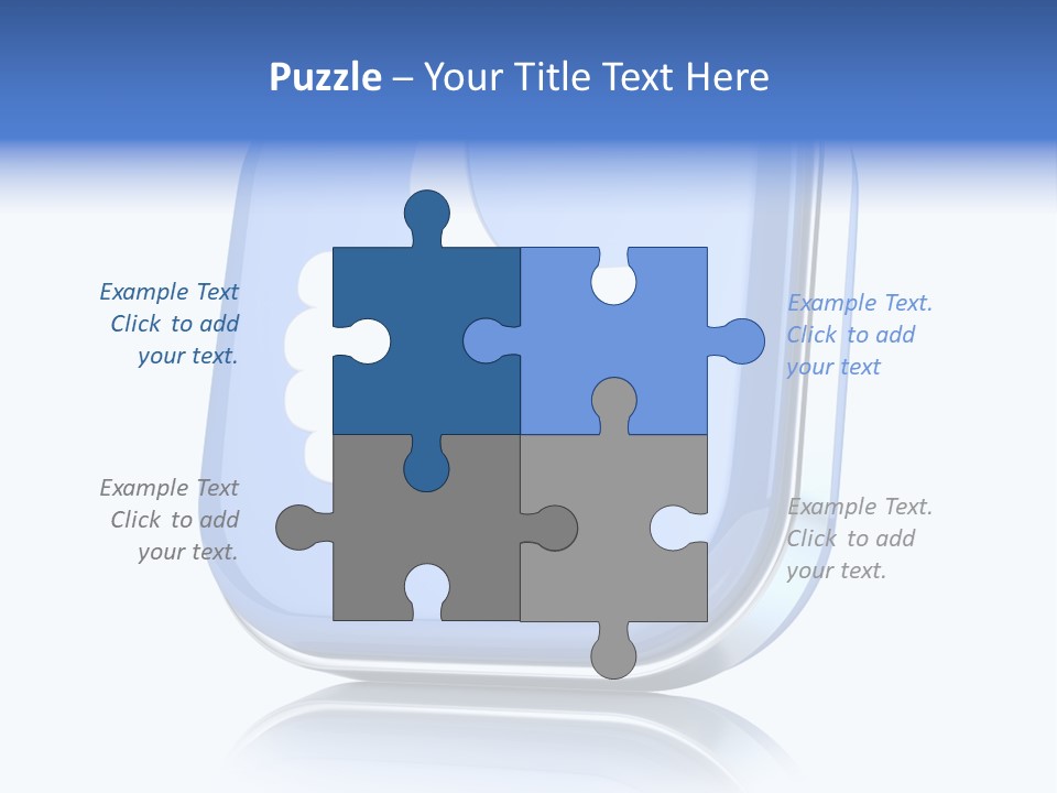 White Blue Recommendation PowerPoint Template