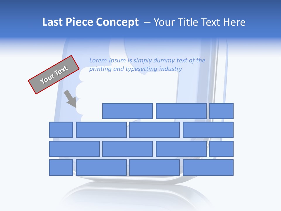 White Blue Recommendation PowerPoint Template