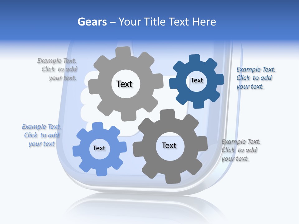 White Blue Recommendation PowerPoint Template