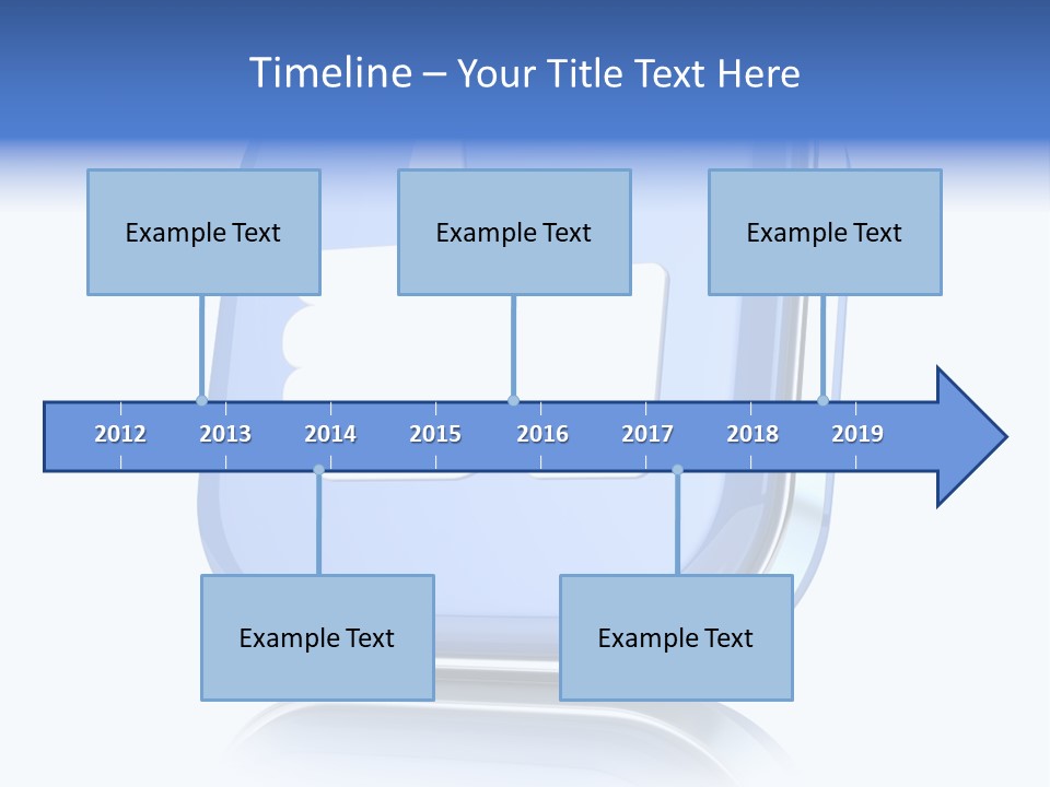 White Blue Recommendation PowerPoint Template