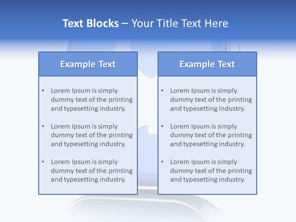 White Blue Recommendation PowerPoint Template