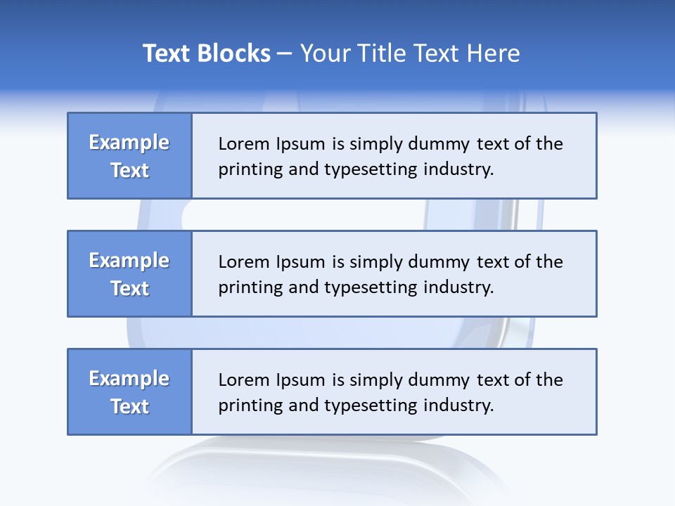 White Blue Recommendation PowerPoint Template