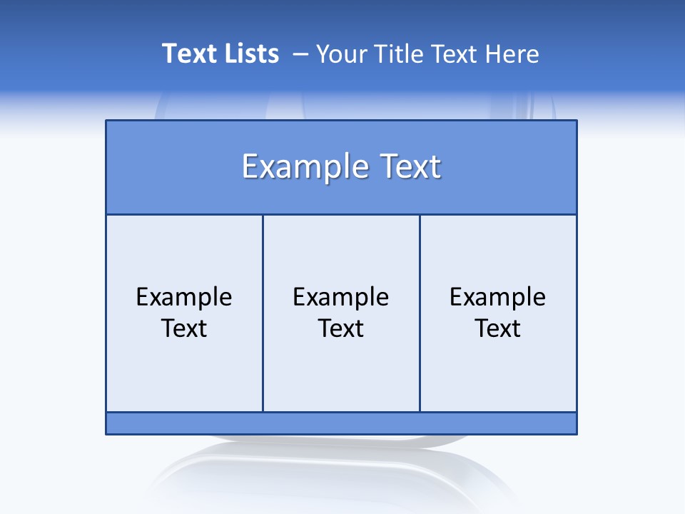 White Blue Recommendation PowerPoint Template
