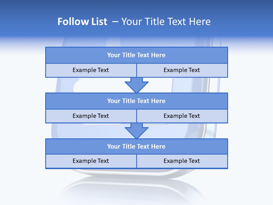 White Blue Recommendation PowerPoint Template