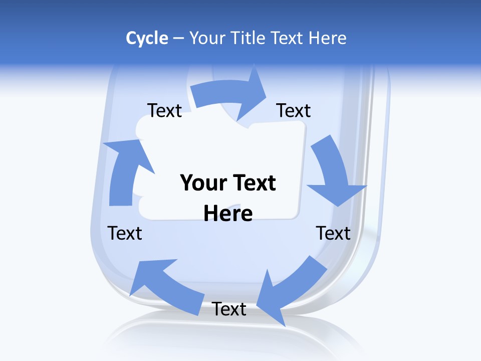 White Blue Recommendation PowerPoint Template