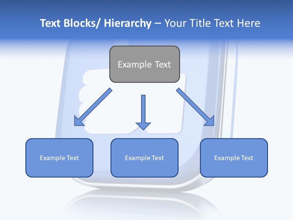 White Blue Recommendation PowerPoint Template