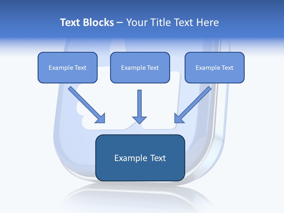 White Blue Recommendation PowerPoint Template