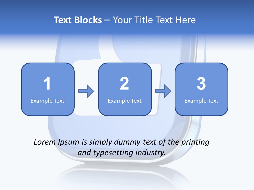 White Blue Recommendation PowerPoint Template