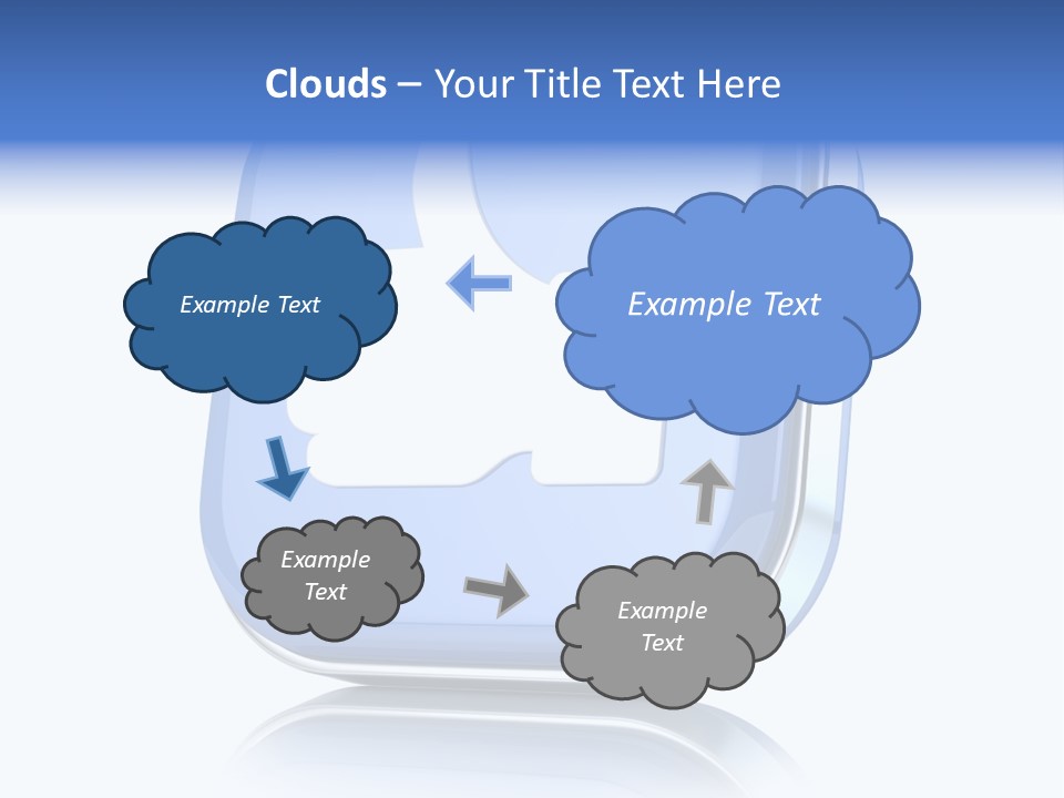 White Blue Recommendation PowerPoint Template