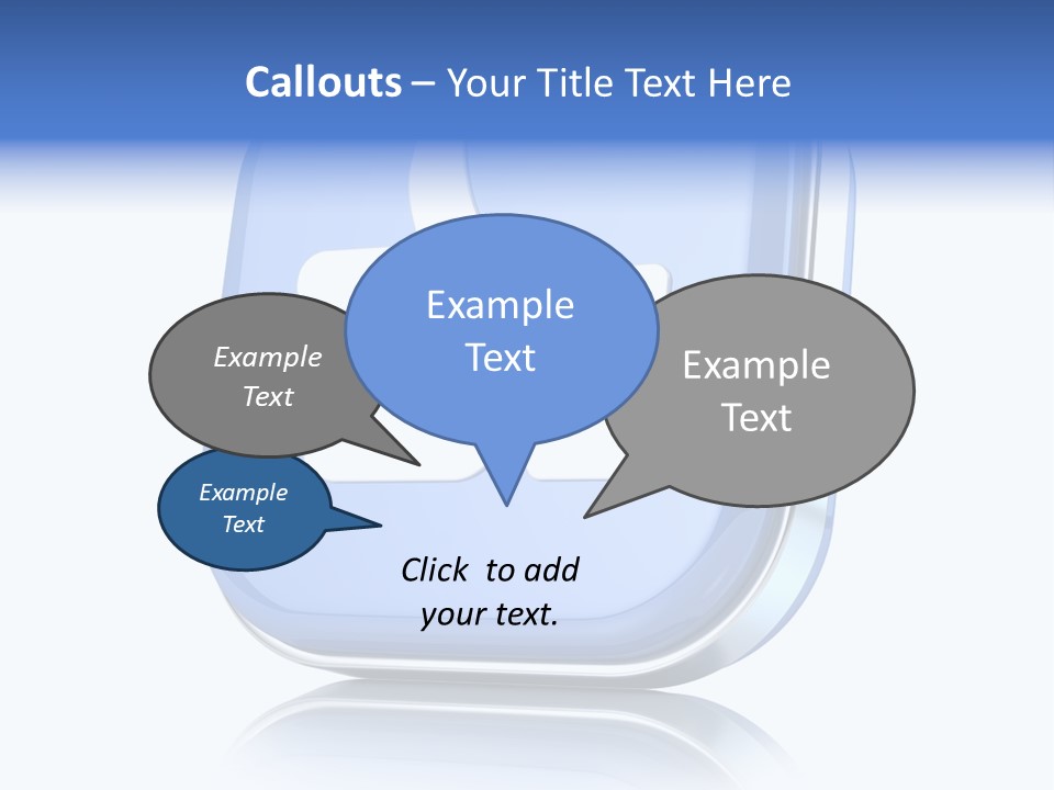 White Blue Recommendation PowerPoint Template