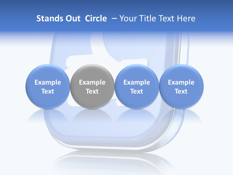 White Blue Recommendation PowerPoint Template